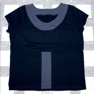 Colorblock Scoop Neck Cap Sleeve Tunic Top NEW 3X